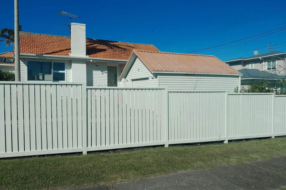 Vertical Painted Fence