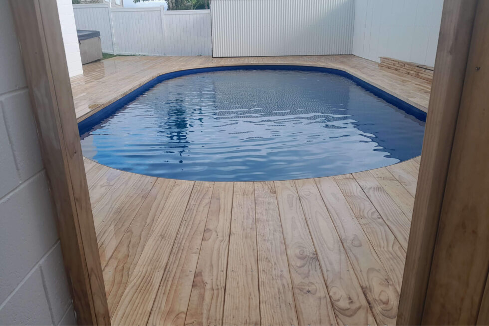 Oval Pool deck