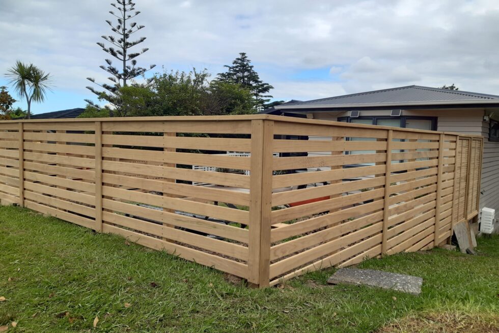 Horizontal Slat Fence