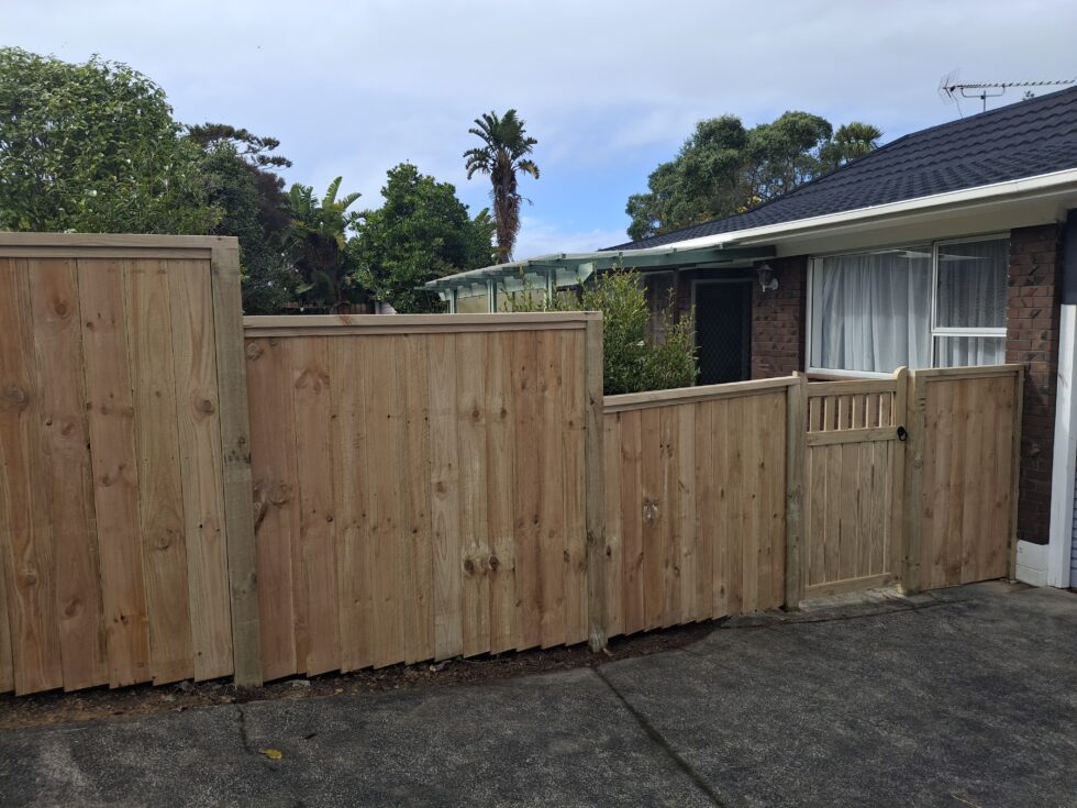 New build fence, custom order gate