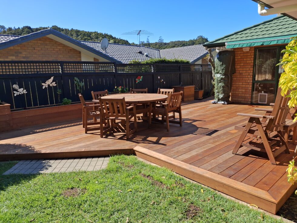 New Kwila Deck and Raised Planters